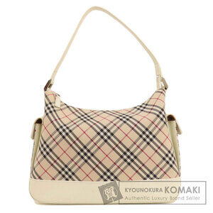 Burberry Nova Check One Shoulder Hobo Handbag Canvas